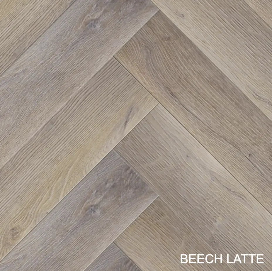 Ламинат Terratex (Терратекс) Beech Latte, 8 (мм), Английская Ёлочка, Класс 34