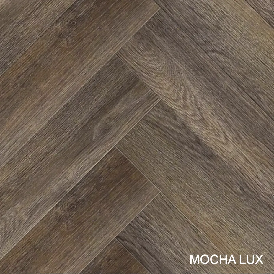 Ламинат Terratex (Терратекс) Mocha Lux, 8 (мм), Английская Ёлочка, Класс 34