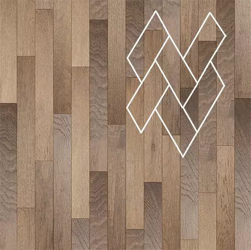 Инженерная паркетная доска Gran Parte (итальянская ёлка) Мокка, 110 мм, Прайм-Селект