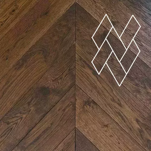 Инженерная паркетная доска Gran Parte (итальянская ёлка) Тигратто, 110 мм, Натур-Классик