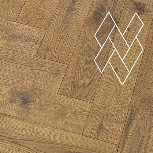 Инженерная паркетная доска Gran Parte (итальянская ёлка) Амбра, 150 мм, Натур-Классик