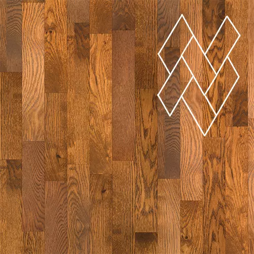 Инженерная паркетная доска Gran Parte (итальянская ёлка) Амарето, 150 мм, Натур-Классик