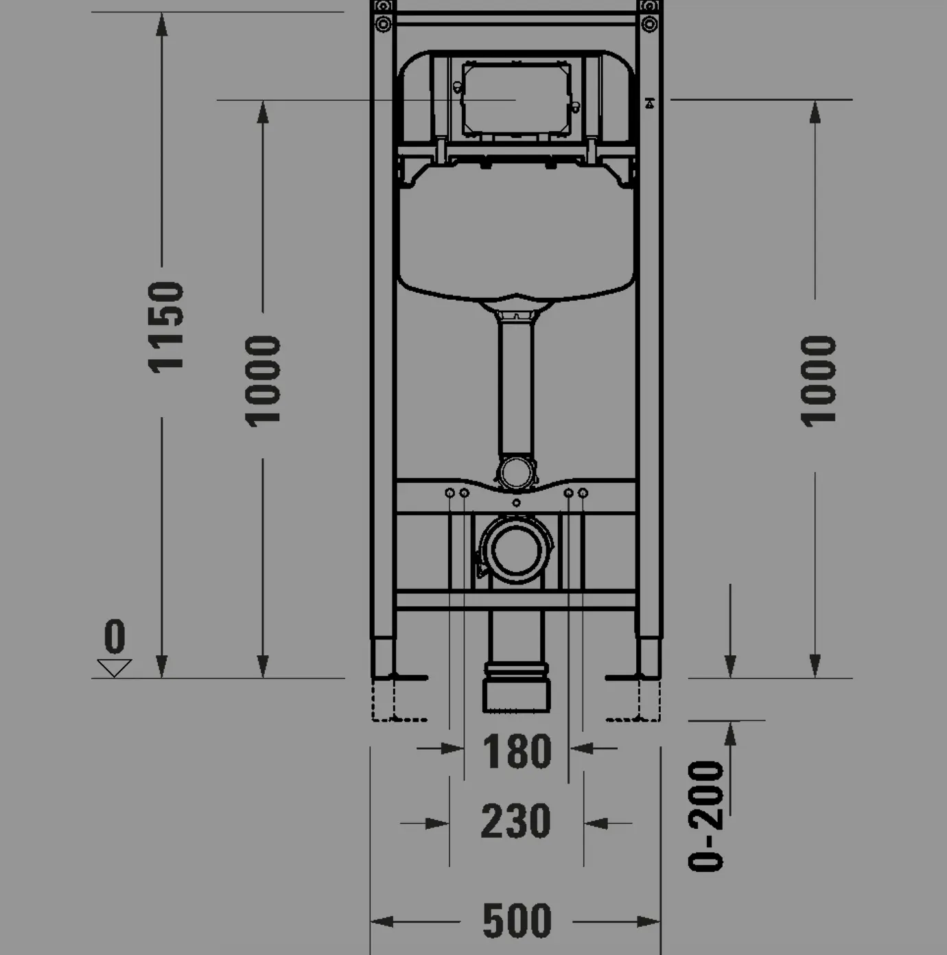 Инсталяция для унитаза Duravit WD1029000000