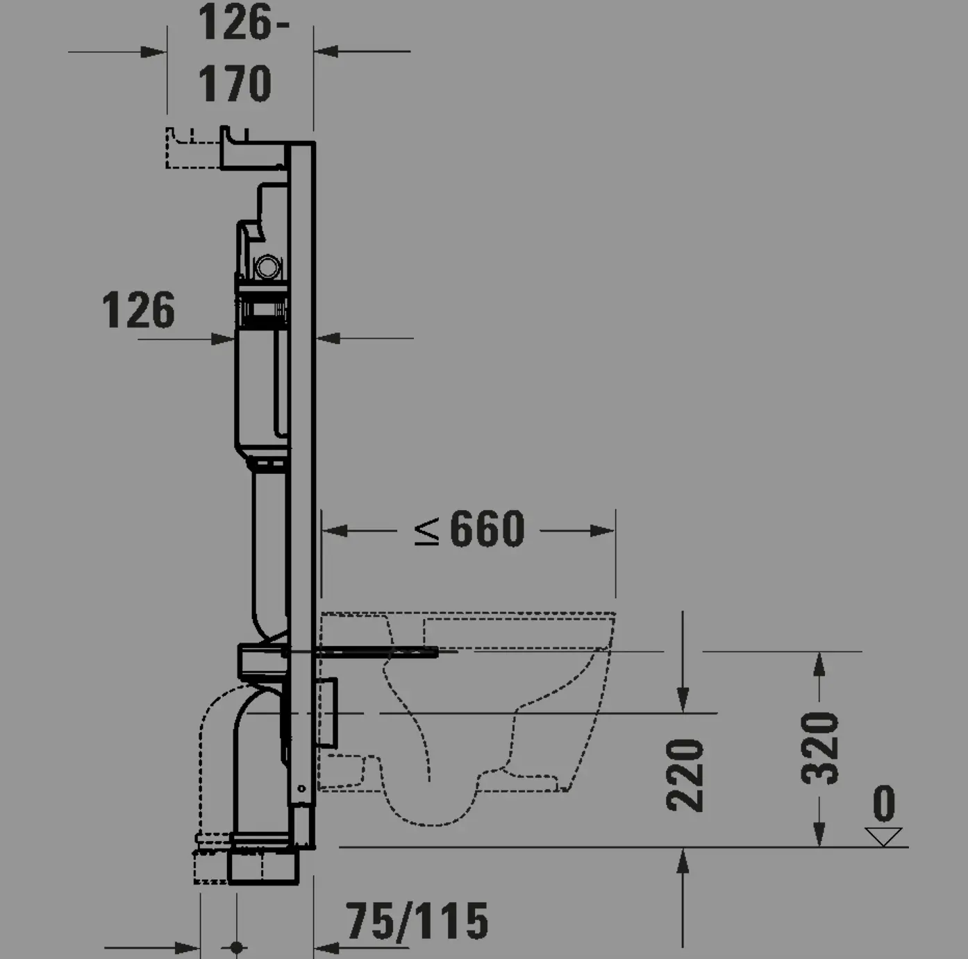 Инсталяция для унитаза Duravit WD1029000000
