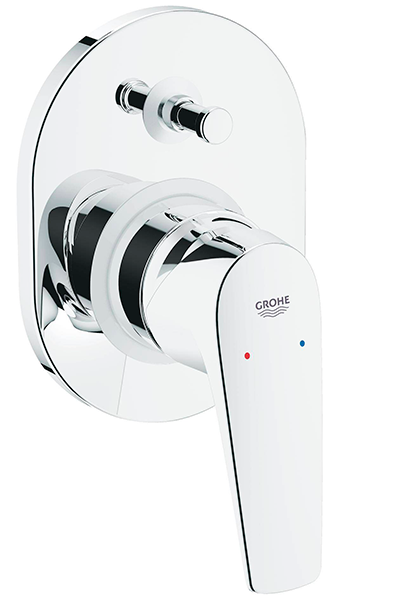 Смеситель для ванны, встраиваемый, однорычажный, хром Grohe BauFlow 29045000