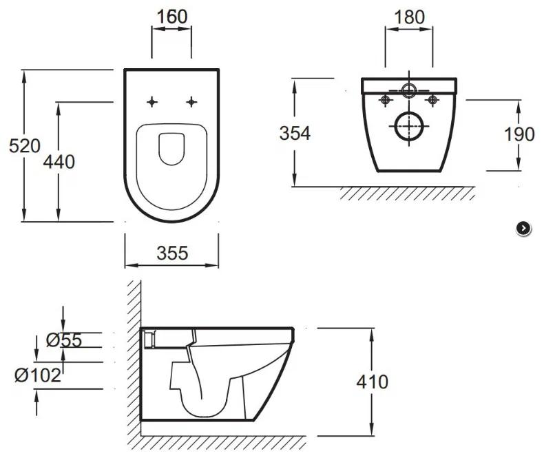 Крышка-сиденье для унитаза с микролифтом Jacob Delafon Rodin E23280-00