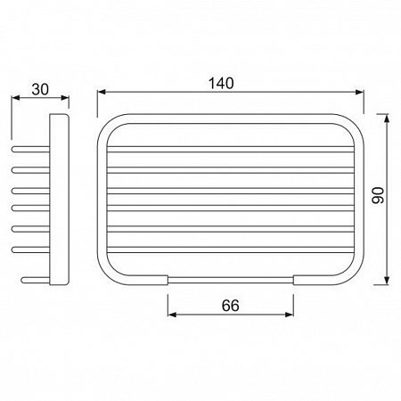 Полка для душа Jaquar Continental ACN-CHR-1177N