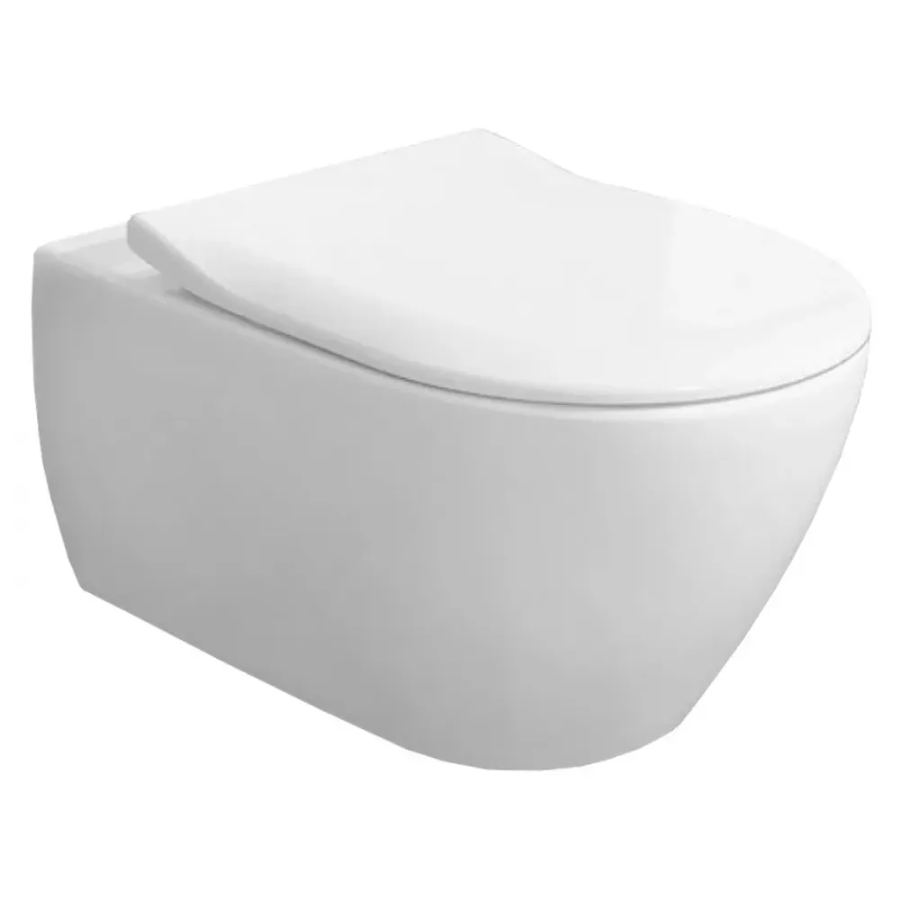 Унитаз подвесной Villeroy & Boch 5614R201 Subway 2.0 Rimless, 370x560 мм, белый + сиденье Villeroy & Boch Slim