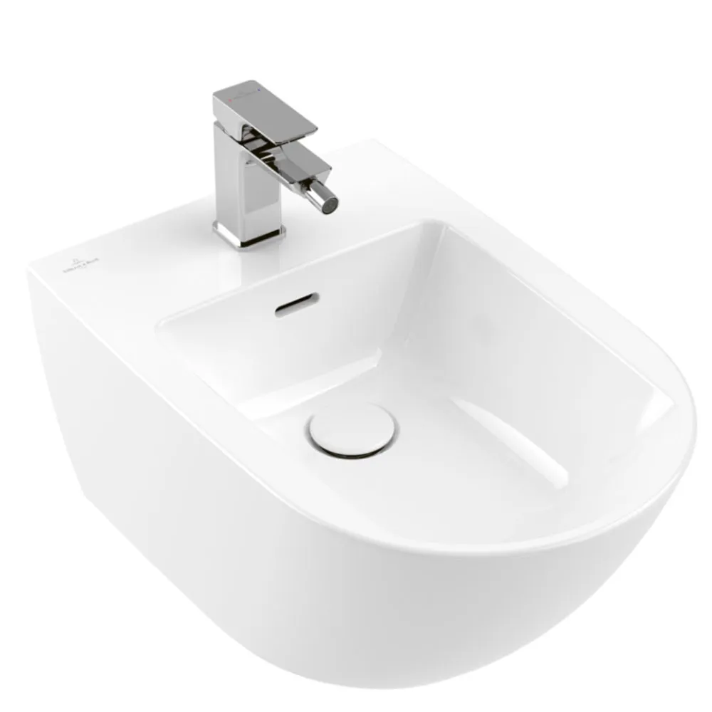 Биде подвесное Villeroy & Boch 44700001 Subway 3.0 375x570 мм, белый