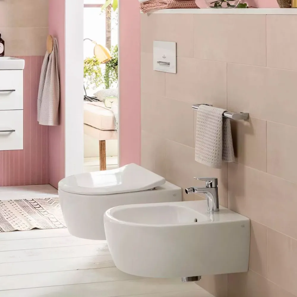 Биде подвесное Villeroy & Boch 54050001 Subway 3.0 375x570 мм, белый