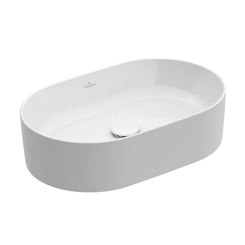 Раковина чаша овальная Villeroy & Boch 4A195601 Collaro 560х360, белая