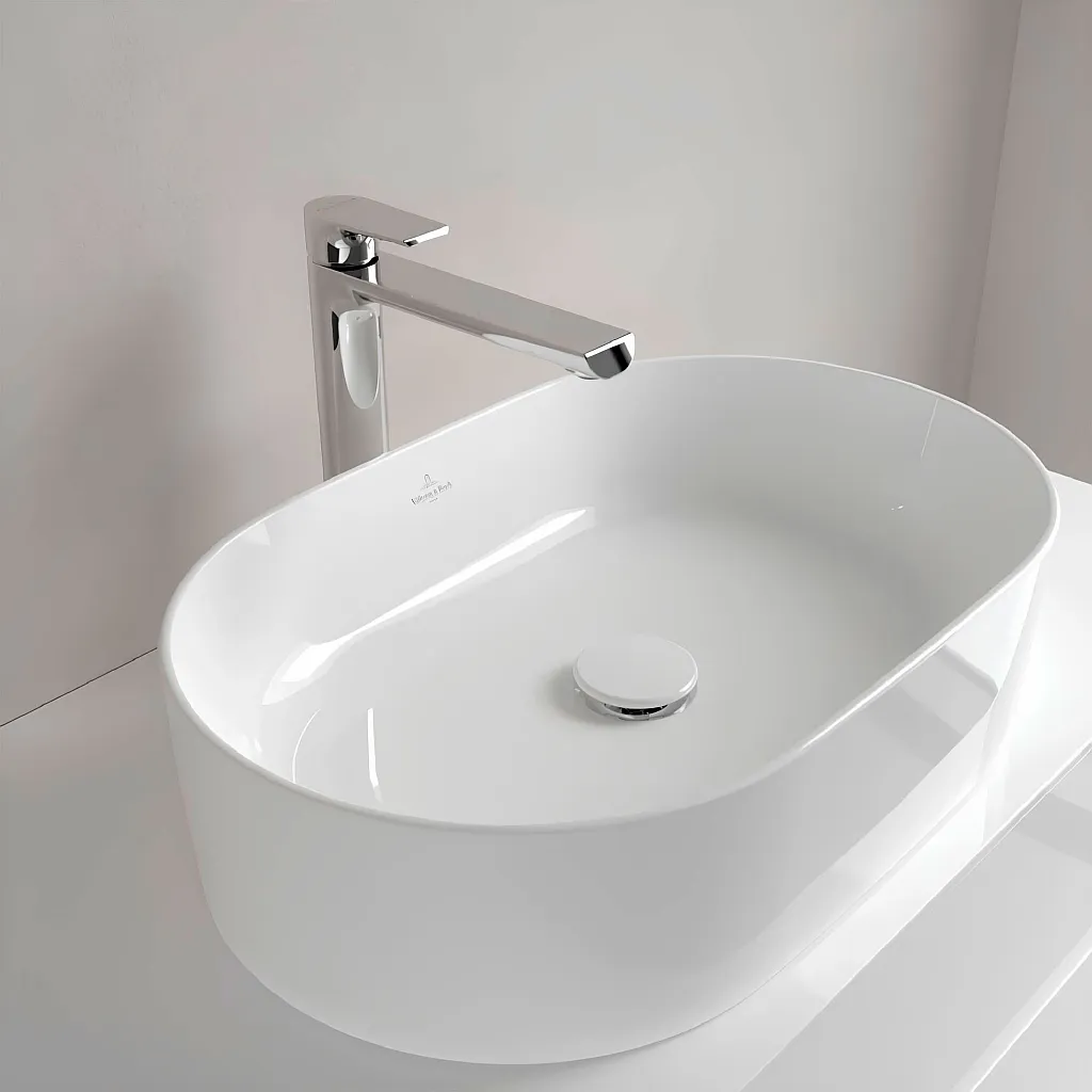 Раковина чаша овальная Villeroy & Boch 4A195601 Collaro 560х360, белая