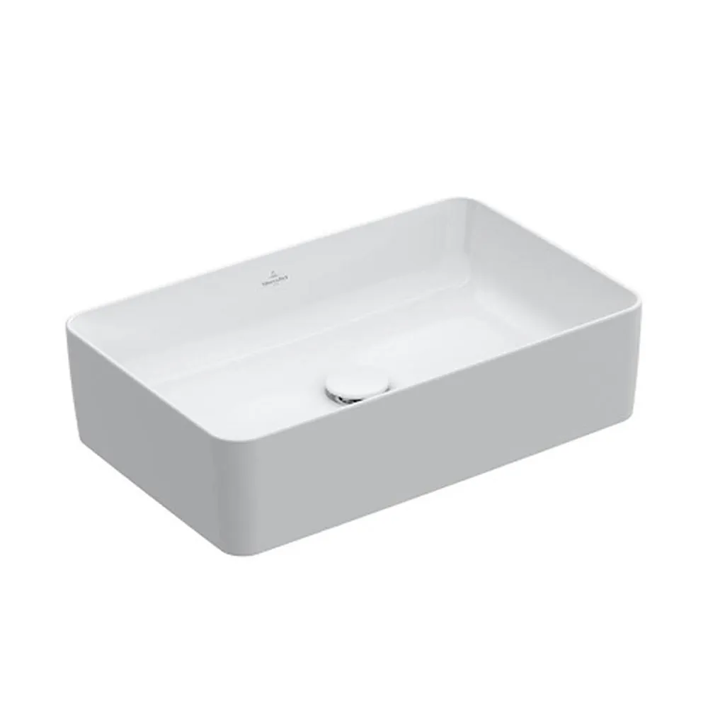 Раковина чаша прямоугольная Villeroy & Boch 4A205601 Collaro 560х360, белая