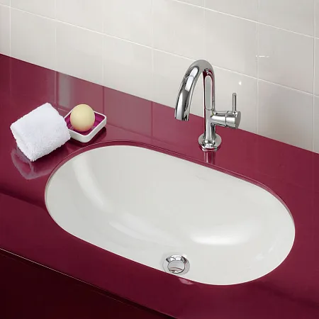 Раковина врезная снизу Villeroy & Boch 41625001 O.Novo 530х320мм, белый