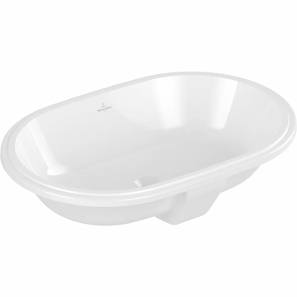 Раковина врезная снизу овальная Villeroy & Boch 5A766101 Architectura 570х375, белая