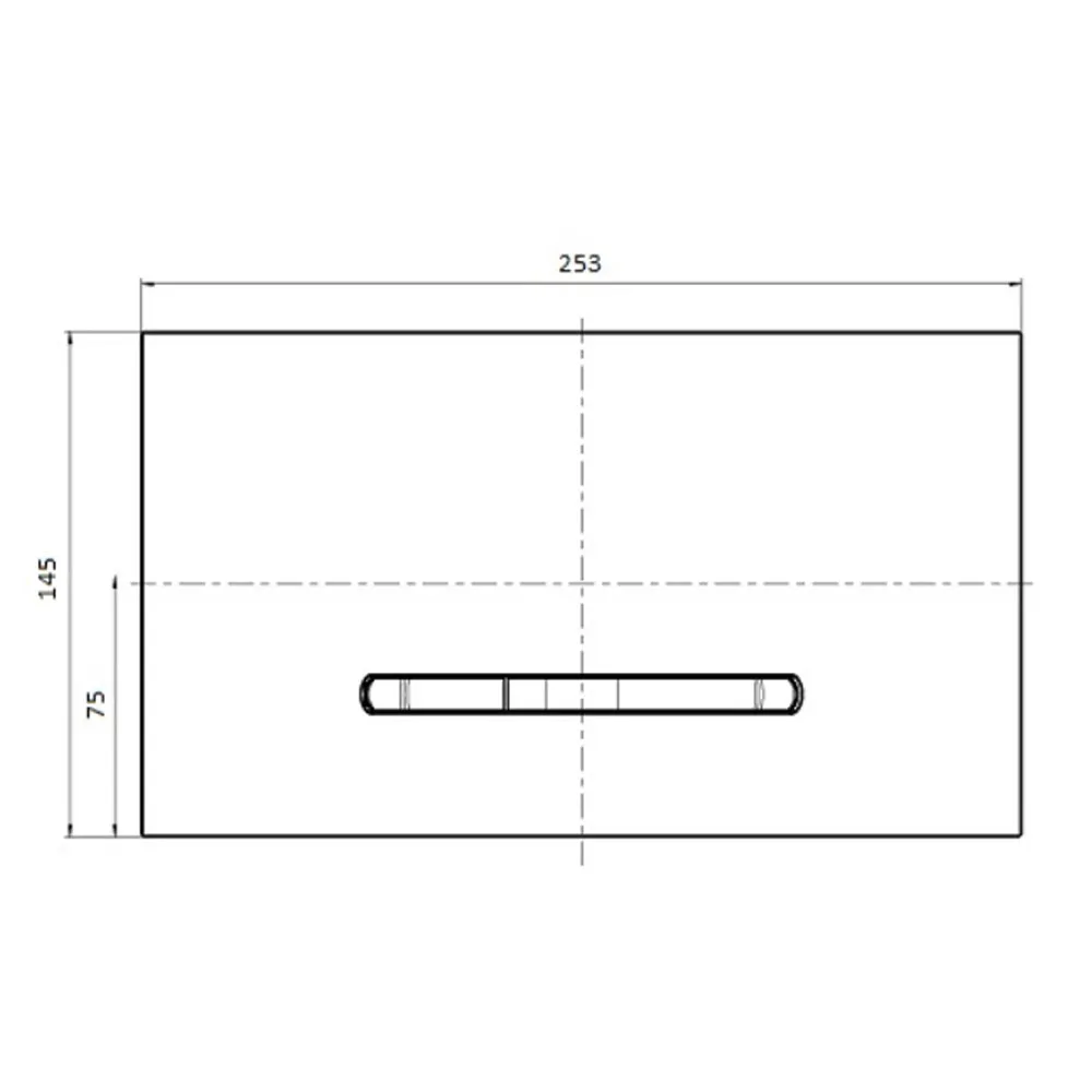 Кнопка для инсталляции Villeroy & Boch 92216168 ViConnect E300, 260x150 мм, хром/белая