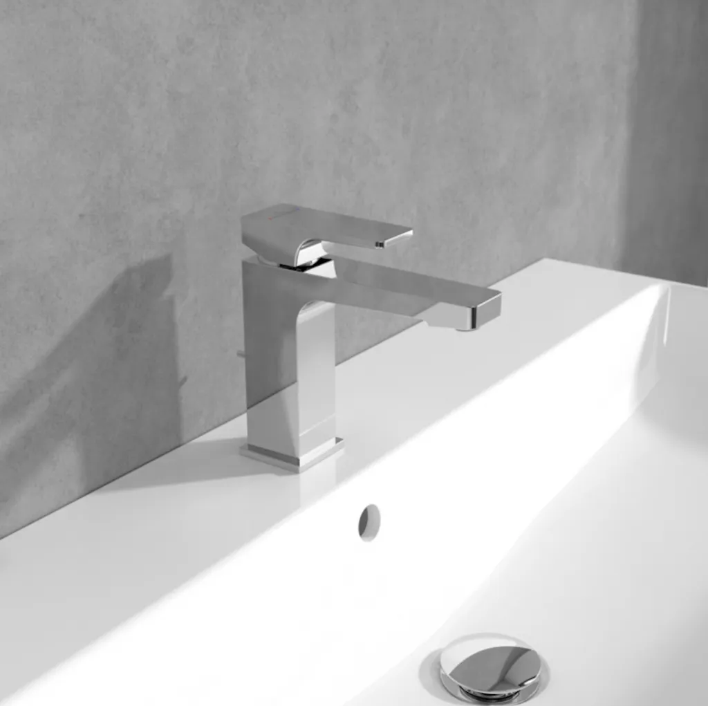 Смеситель для раковины Villeroy & Boch TVW12500100061 Atrchitectura Square 100, хром