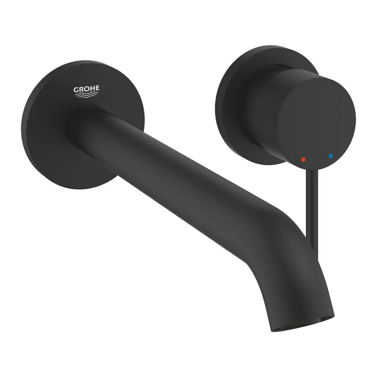 Смеситель для раковины, на 2 отверстия, черный Grohe Essence 29193KF1