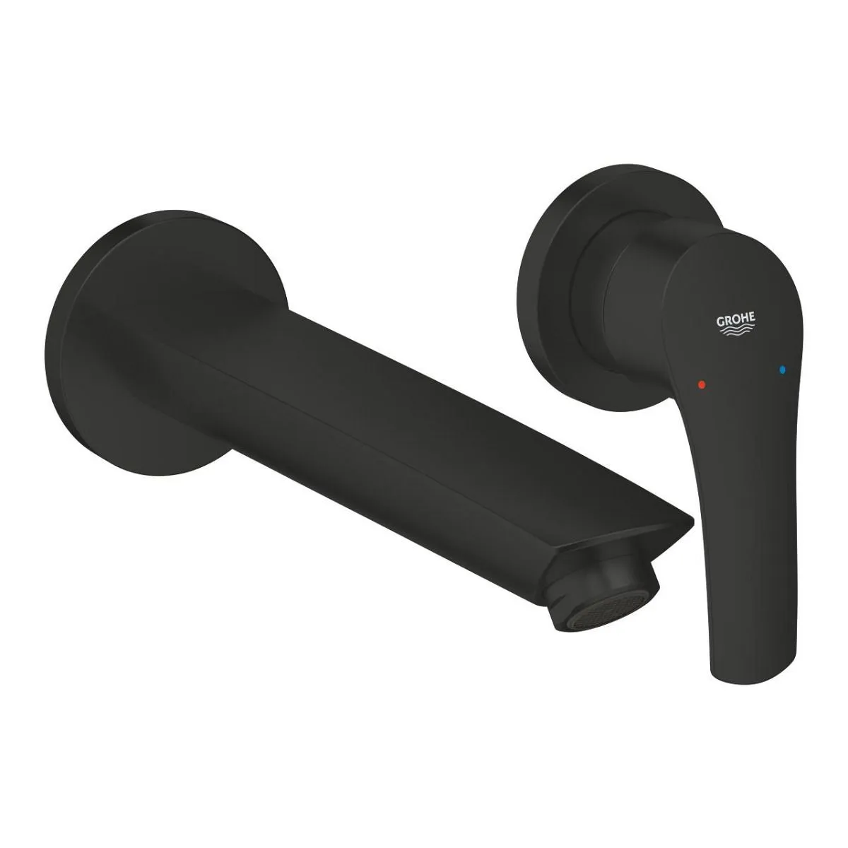 Смеситель для раковины на 2 отверстия, черный Grohe Eurosmart 293382433