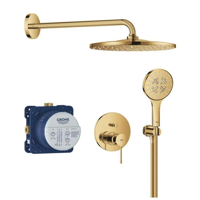 Душевая система встраиваемая, холодный рассвет глянцевый Grohe Essence 25287GL0