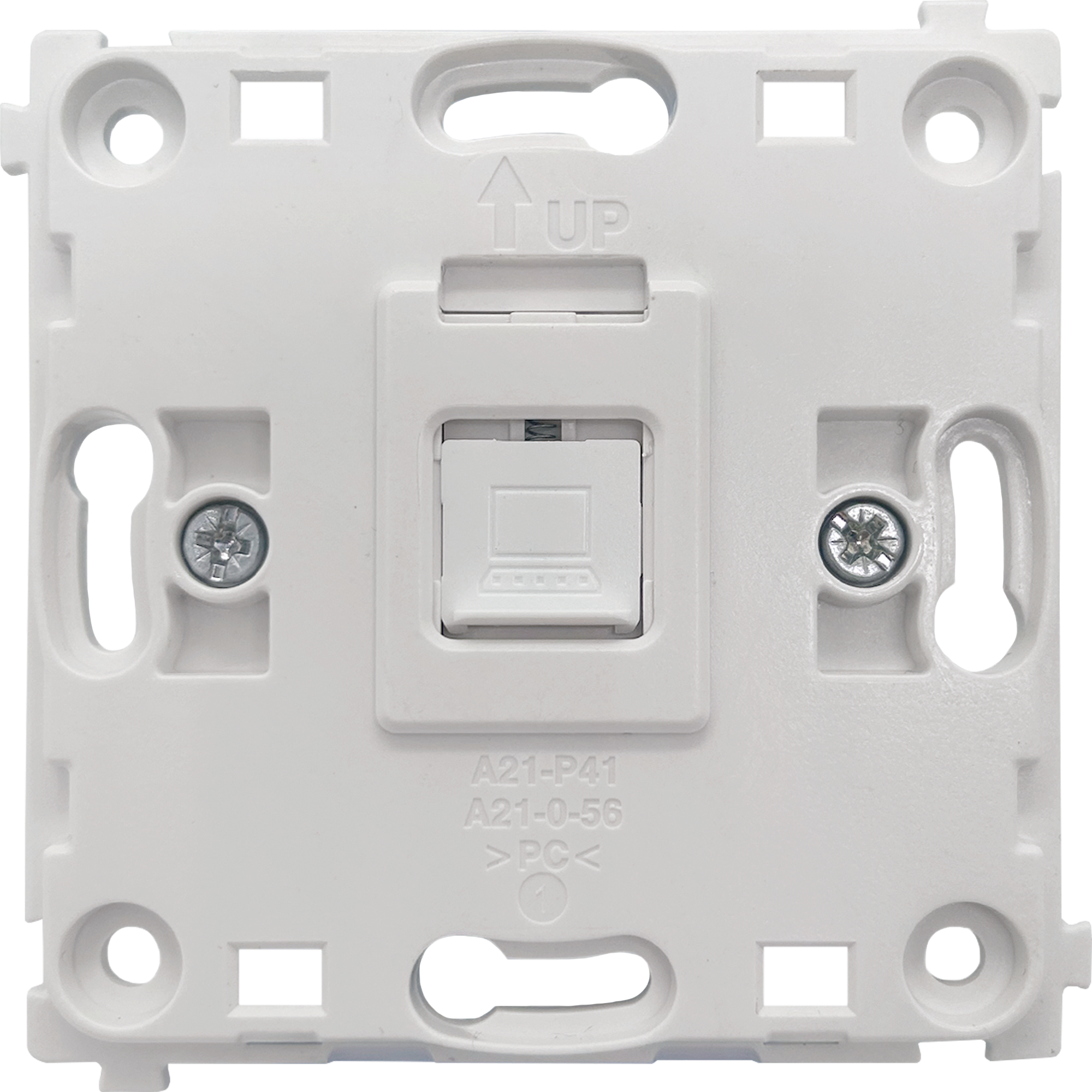 Donel R98 DA16300 механизм розетки RJ45 White одиночная с центральным расположением, cat.6/ClassE-8, серия