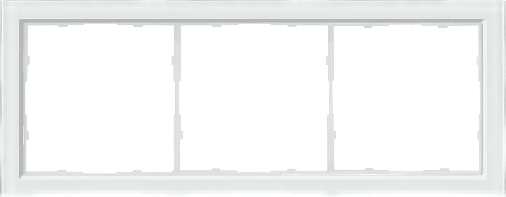 Donel DA213GLW R98 Glass рамка 3-я Белое стекло, серия DA