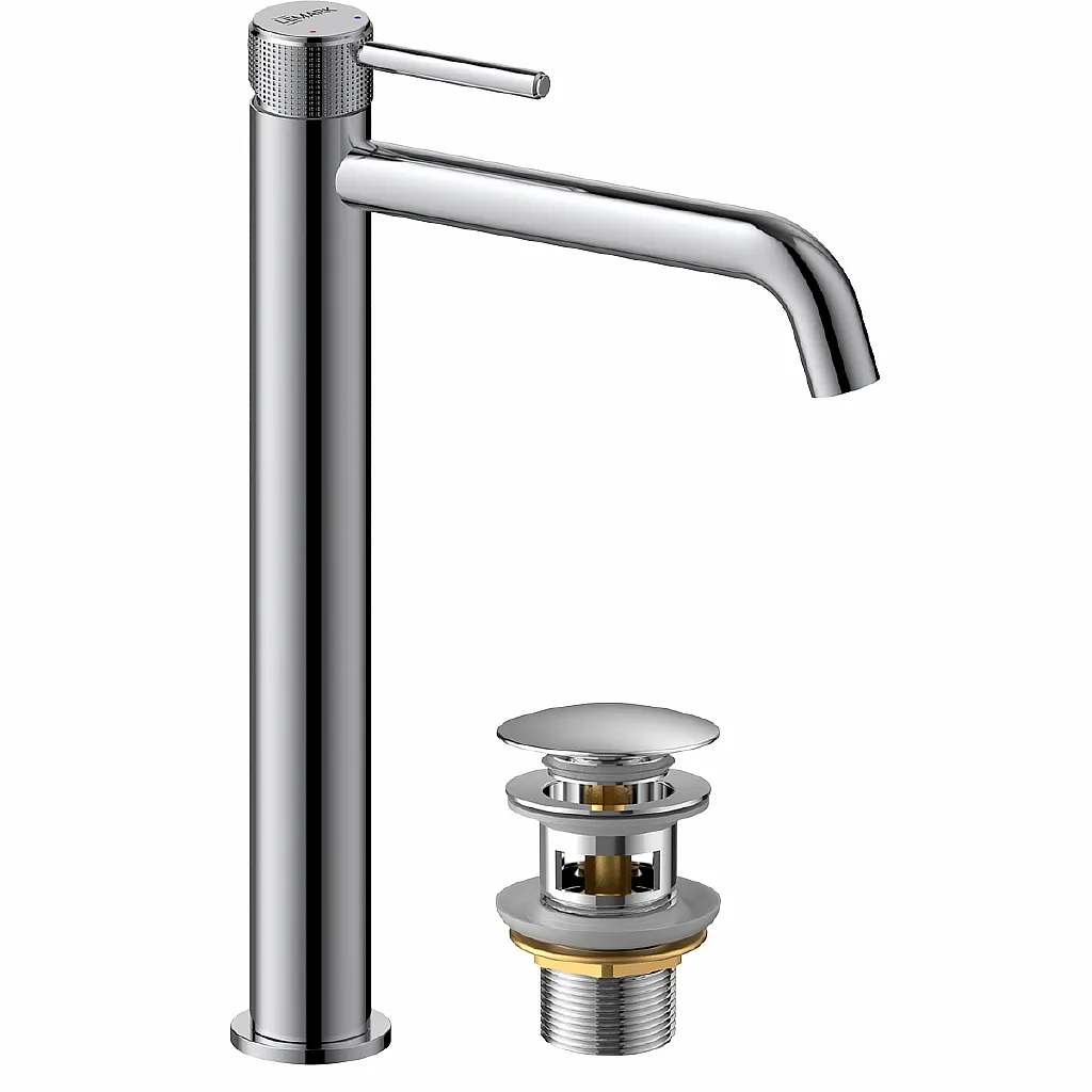 Смеситель для умывальника высокий Lemark LMF-8015B-C 
