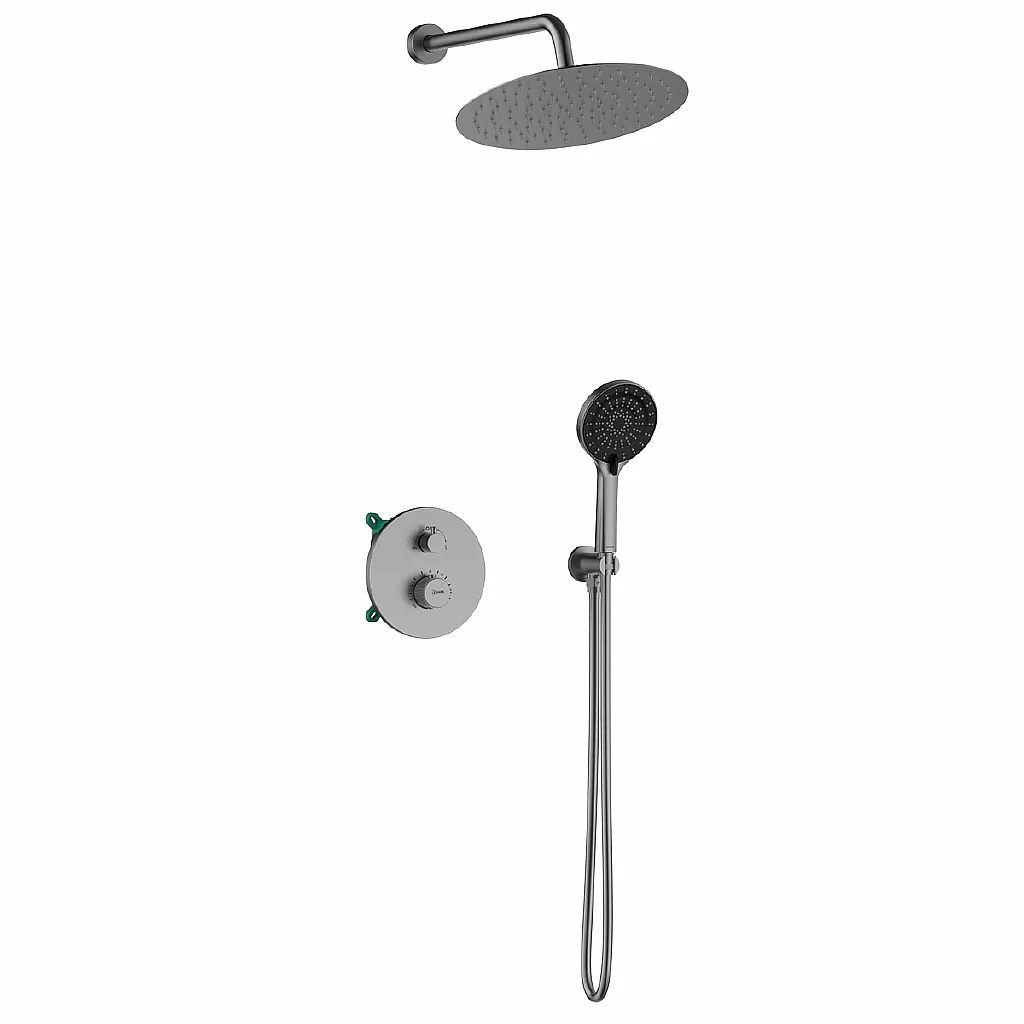Смеситель термостатический для душа Lemark LMF-8065B-GM 