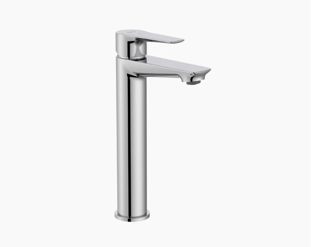 Смеситель для раковины Roca Monodin A5A348GC00, высокий, без донного клапана