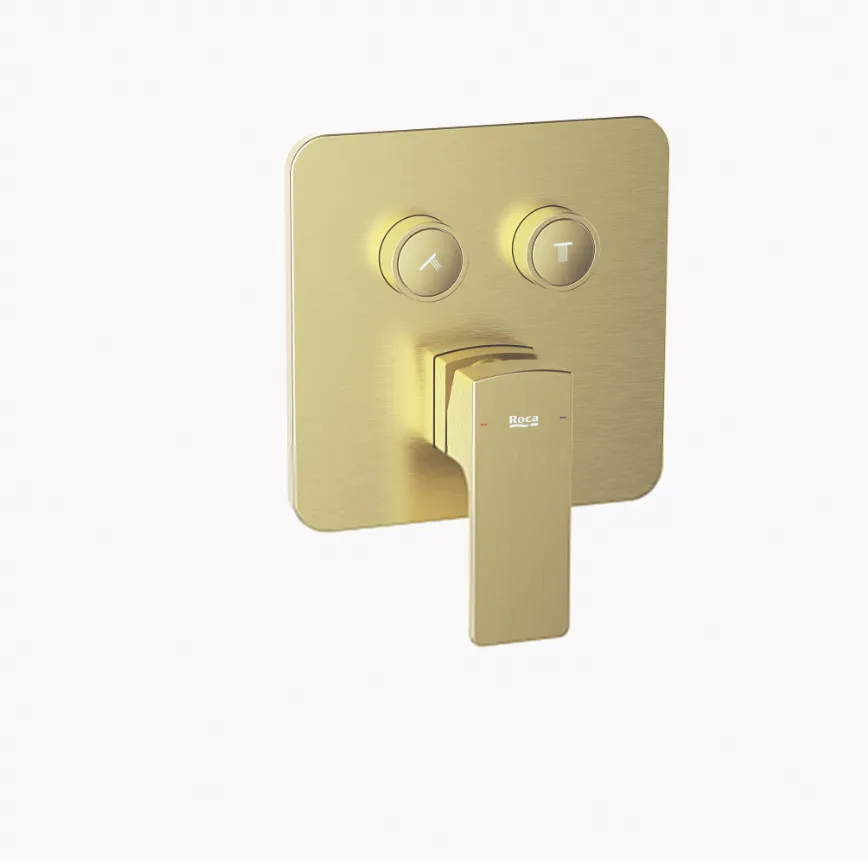 Встраиваемый смеситель для ванны Roca Escuadra-N Switch BI BS A5A0F7HVAN, матовая латунь