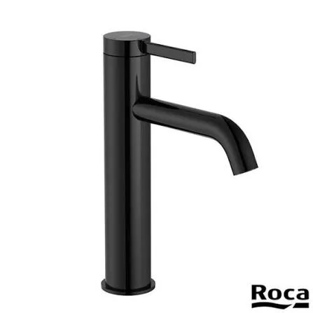 Смеситель для раковины Roca Ona A5A3C9ECN0 M, Технология Cold Start (холодный старт), титаново-черный