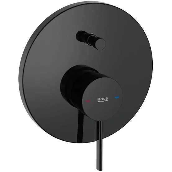 Смеситель для ванны Roca Ona A5A0B9EC00 (2 выхода) с автоматическим переключателем, титаново черный