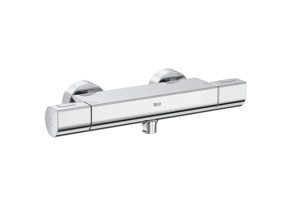 Настенный термостатический смеситель Roca T-1000 Round Wall A5A142EC00, хром