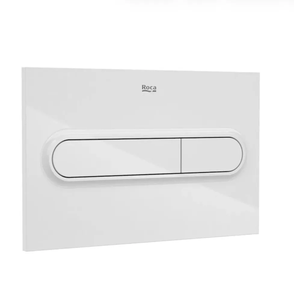 Панель смыва Roca Duplo One A890195000, два режима смыва, PL-1, белая