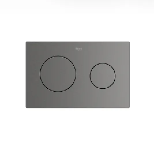 Панель смыва Roca Duplo One A8901890GM, два режима смыва, PL-10, брашированный
графит (оружейная сталь)