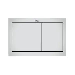 Панель смыва Roca Duplo S A890225301 PS1, два режима смыва, хром 
Цвет: нержавеющая сталь
(серебряная кромка вокруг клавиш)