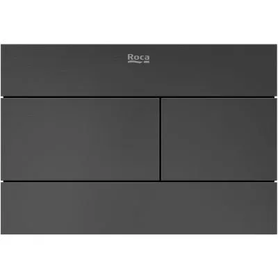 Панель смыва Roca Duplo S A8902243NM PS2, два режима смыва, брашированный
 черный титан (металл)