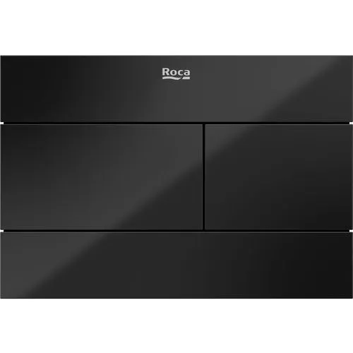 Панель смыва Roca Duplo S A890224388 PS2, два режима смыва,черное стекло