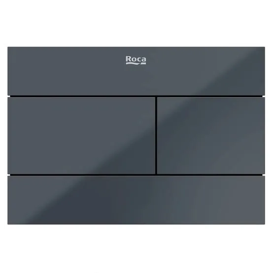 Панель смыва Roca Duplo S A8902243AA PS2, два режима смыва,антрацитовое стекло