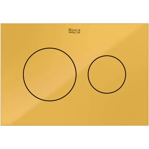 Панель смыва Roca Duplo S A8902233P1 PS3, два режима смыва, глубокий желтый