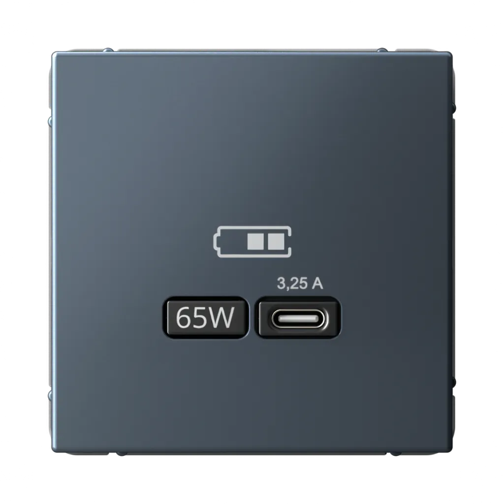 Systeme Electric (Schneider Elecrtic) ArtGallery SE GAL000727, Грифель USB Розетка тип-С 65Вт высокоскор.заряд. QC, PD, механизм