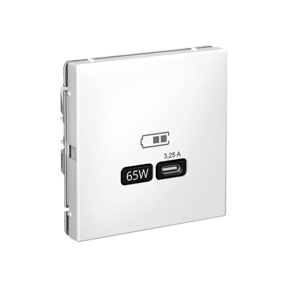 Systeme Electric (Schneider Elecrtic) ArtGallery SE GAL001327, Лотос USB Розетка тип-С 65Вт высокоскор.заряд. QC, PD, механизм
