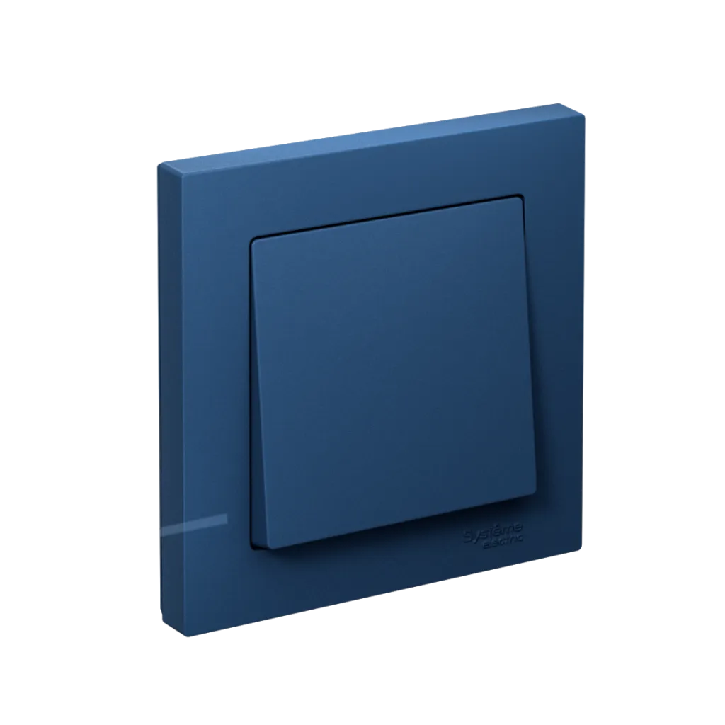 Systeme Electric (Schneider Elecrtic) AtlasDesign SE ATN001112, Аквамарин Выключатель 1-клавишный,сх.1, 10АХ, в сборе