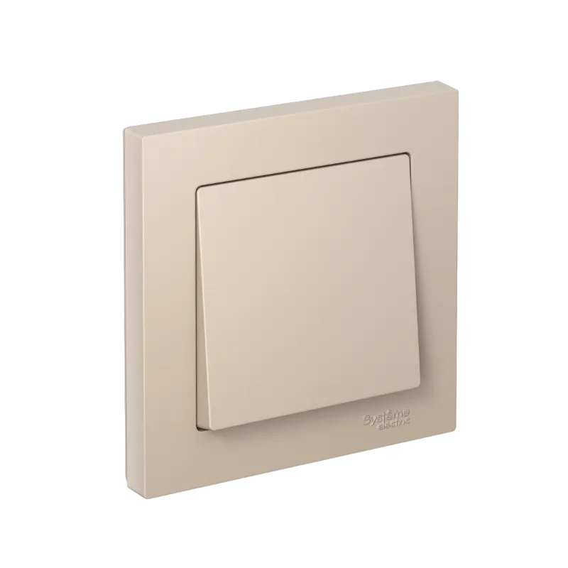 Systeme Electric (Schneider Elecrtic) AtlasDesign SE ATN001212, Песочный Выключатель 1-клавишный,сх.1, 10АХ, в сборе