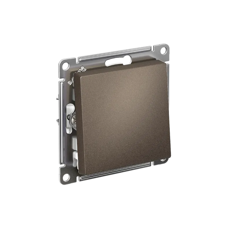 Systeme Electric (Schneider Elecrtic) AtlasDesign SE ATN000621, Мокко Выключатель 1-клавишный 2-полюсный, 10А, механизм
