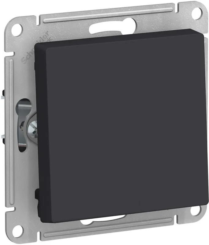 Systeme Electric (Schneider Elecrtic) AtlasDesign SE ATN001021, Карбон Выключатель 1-клавишный 2-полюсный, 10А, механизм