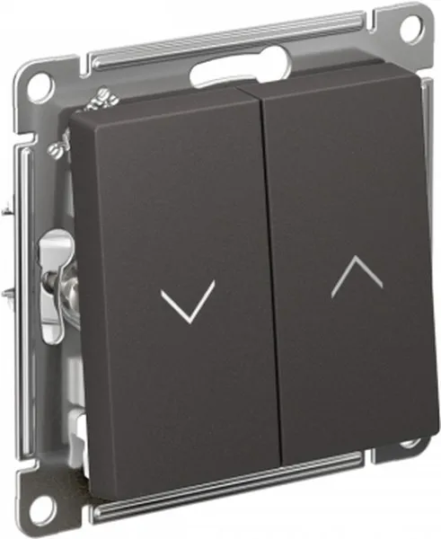 Systeme Electric (Schneider Elecrtic) AtlasDesign SE ATN001419, Базальт Выключатель 2-клавишный жалюзи, 10А, механизм