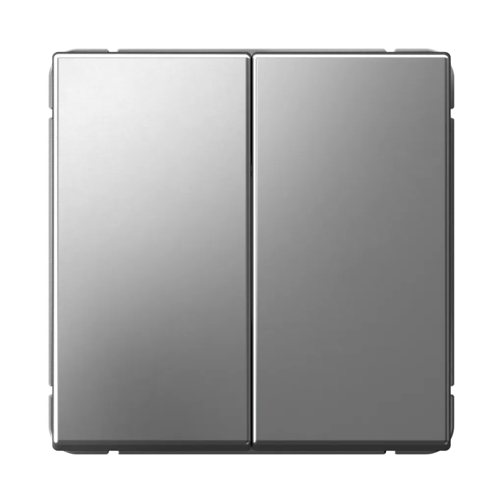 Systeme Electric (Schneider Elecrtic) ArtGallery SE GAL000951, Сталь Выключатель 2-клавишный, сх.5, 10АХ, механизм