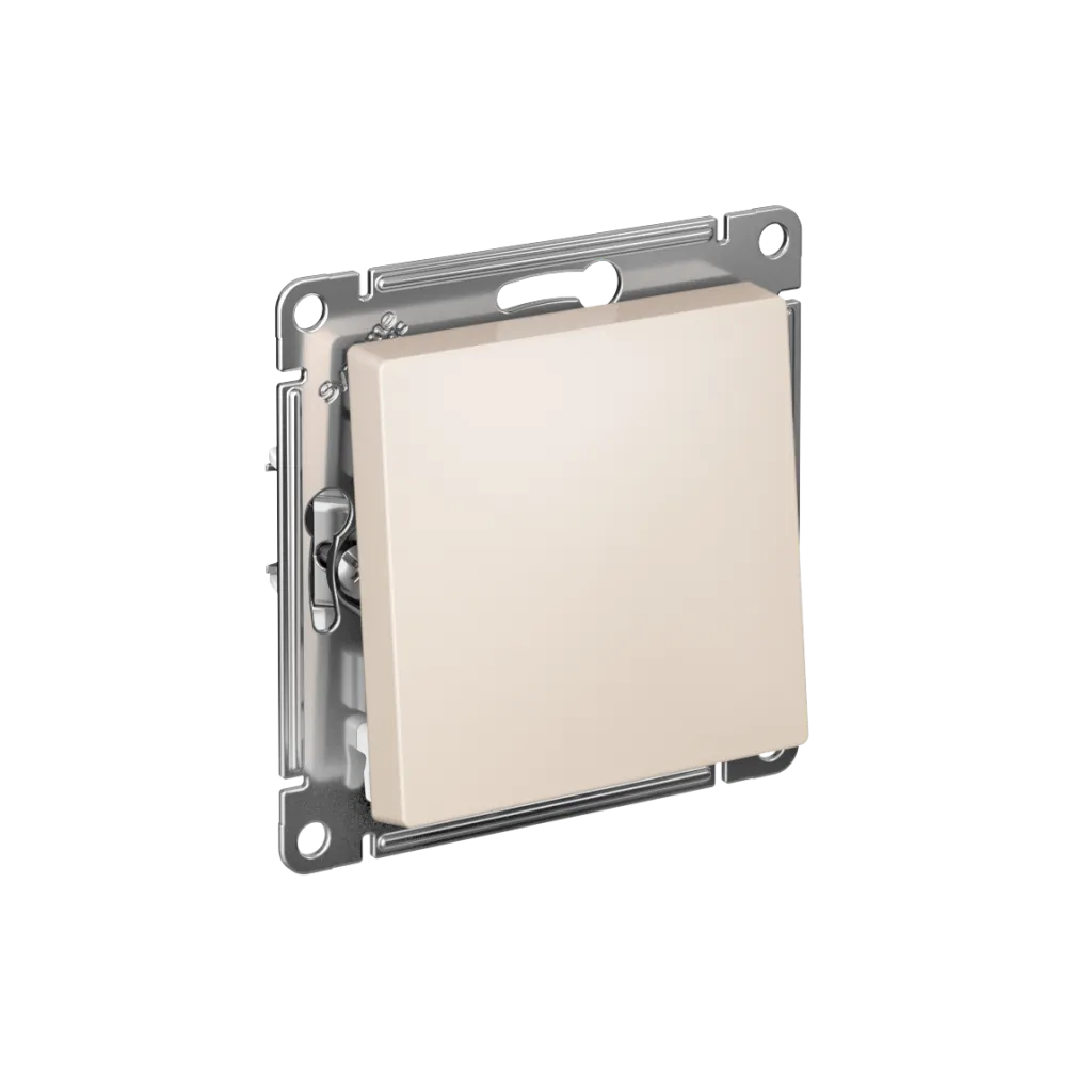 Systeme Electric (Schneider Elecrtic) AtlasDesign SE ATN000215S, Бежевый Выключатель с самовозвратом, сх.1, 10АХ, мех., быстрозажим. клем.