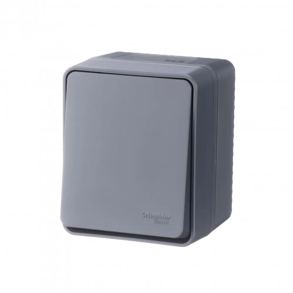 Systeme Electric AtlasDesign SE ATN544011, Profi54 Наруж Антрацит Выключатель 1-клавишный 10 АХ